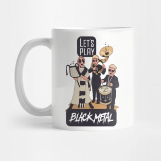 Let's Play Black metal Mug